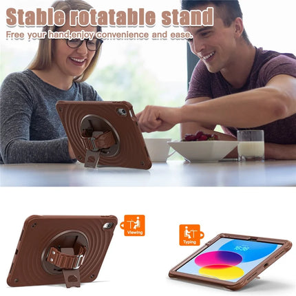 For iPad 10.9 (2022) Case Kickstand Hand Strap Tablet Cover with Shoulder Strap