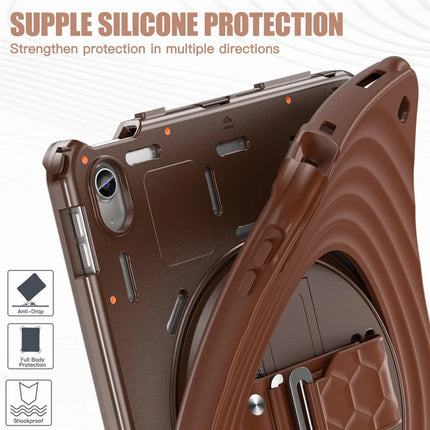 For iPad 10.9 (2022) Case Kickstand Hand Strap Tablet Cover with Shoulder Strap