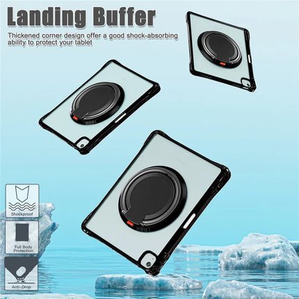 For iPad Air 13 (2024) / iPad Pro 12.9 (2022) / (2021) / (2020) / (2018) Case Rotary Kickstand PC+TPU+Acrylic Tablet Cover