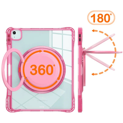 For iPad Air 13 (2024) / iPad Pro 12.9 (2022) / (2021) / (2020) / (2018) Case Rotary Kickstand PC+TPU+Acrylic Tablet Cover