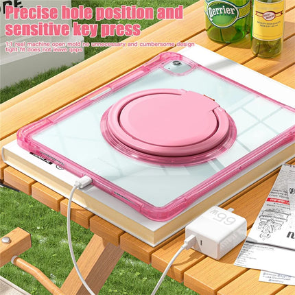 For iPad Air 13 (2024) / iPad Pro 12.9 (2022) / (2021) / (2020) / (2018) Case Rotary Kickstand PC+TPU+Acrylic Tablet Cover