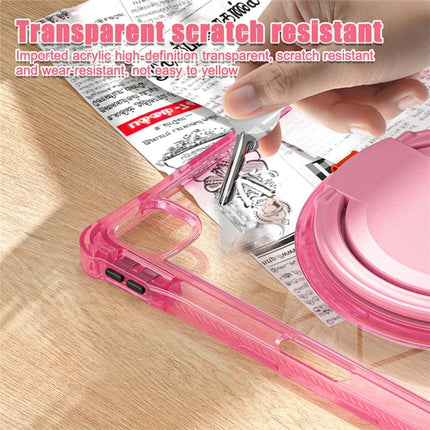 For iPad Air 13 (2024) / iPad Pro 12.9 (2022) / (2021) / (2020) / (2018) Case Rotary Kickstand PC+TPU+Acrylic Tablet Cover