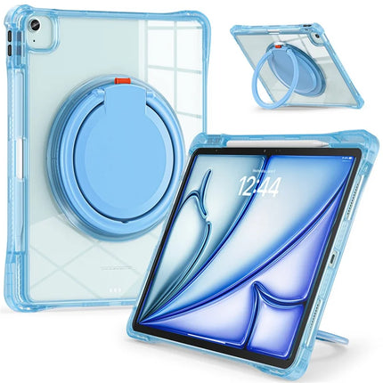 For iPad Air 13 (2024) / iPad Pro 12.9 (2022) / (2021) / (2020) / (2018) Case Rotary Kickstand PC+TPU+Acrylic Tablet Cover