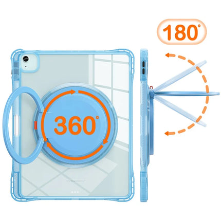 For iPad Air 13 (2024) / iPad Pro 12.9 (2022) / (2021) / (2020) / (2018) Case Rotary Kickstand PC+TPU+Acrylic Tablet Cover