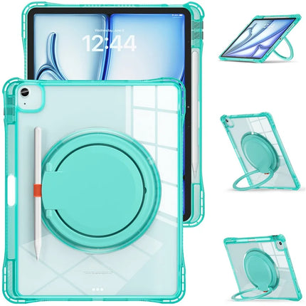 For iPad Air 13 (2024) / iPad Pro 12.9 (2022) / (2021) / (2020) / (2018) Case Rotary Kickstand PC+TPU+Acrylic Tablet Cover