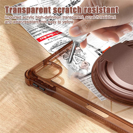 For iPad Air 13 (2024) / iPad Pro 12.9 (2022) / (2021) / (2020) / (2018) Case Rotary Kickstand PC+TPU+Acrylic Tablet Cover