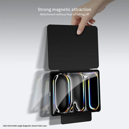 XUNDD XDD-0014 For iPad Pro 12.9 (2022) / (2021) / (2020) / (2018) Case PU Leather Multi-Angle Stand Smart Tablet Cover with Pen Holder