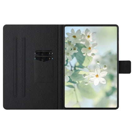 For Lenovo Tab M10 Plus (3rd Gen) TB-128F Case Pattern Printed Stand Litchi Texture Leather Tablet Cover with Card Slots