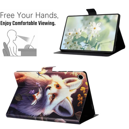 For Lenovo Tab M10 Plus (3rd Gen) TB-128F Case Pattern Printed Stand Litchi Texture Leather Tablet Cover with Card Slots