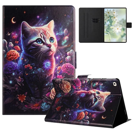 For iPad mini (2019) 7.9 inch  /  4  /  3  /  2  /  Mini Case Pattern Printed Stand Litchi Texture Leather Tablet Cover with Card Slots - Cat