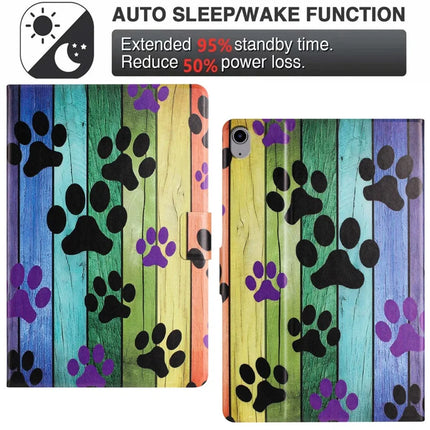 For iPad 10.9 (2022) Case Pattern Printed Stand Litchi Texture Leather Tablet Cover with Card Slots