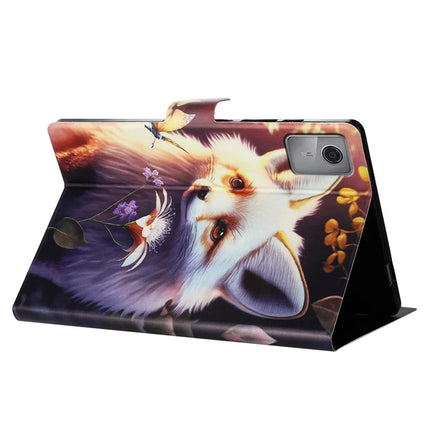 For Lenovo Tab M11 TB-330FU Case Pattern Printed Stand Litchi Texture Leather Tablet Cover with Card Slots
