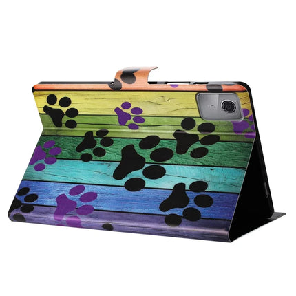 For Lenovo Tab M11 TB-330FU Case Pattern Printed Stand Litchi Texture Leather Tablet Cover with Card Slots