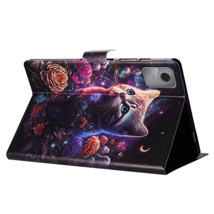 For Lenovo Tab M11 TB-330FU Case Pattern Printed Stand Litchi Texture Leather Tablet Cover with Card Slots