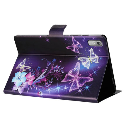 For Lenovo Tab P11 Gen 2 TB-350 Case Pattern Printed Stand Litchi Texture Leather Tablet Cover with Card Slots