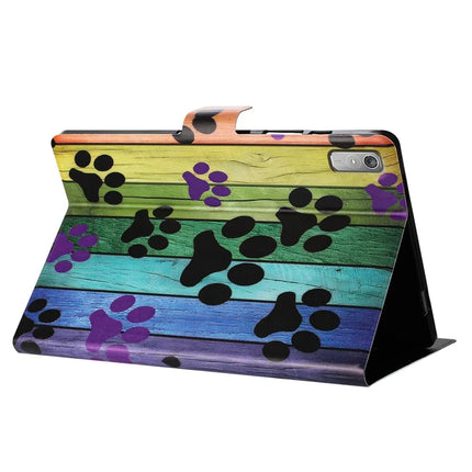 For Lenovo Tab P11 Gen 2 TB-350 Case Pattern Printed Stand Litchi Texture Leather Tablet Cover with Card Slots