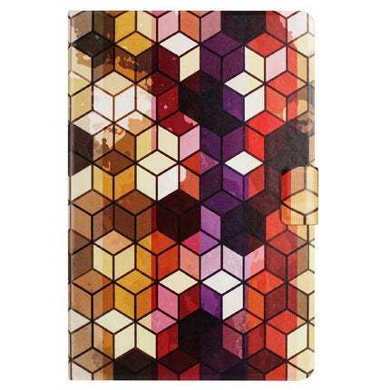 For Lenovo Tab M9 TB-310FU Case Pattern Printed Stand Litchi Texture Leather Tablet Cover with Card Slots