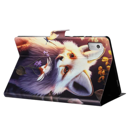 For Lenovo Tab M9 TB-310FU Case Pattern Printed Stand Litchi Texture Leather Tablet Cover with Card Slots