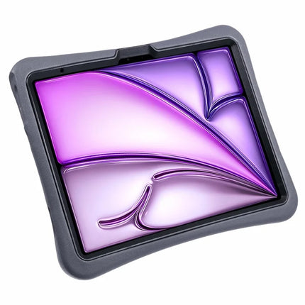 PEPKOO For iPad Air 13 (2024) Shockproof Tablet Case 360-Degree Rotatable PC Kickstand EVA Protective Cover