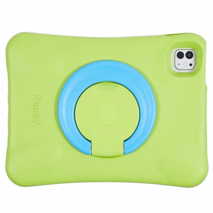PEPKOO For iPad Pro 11 (2024) Shockproof Tablet Case 360-Degree Rotatable PC Kickstand EVA Protective Cover