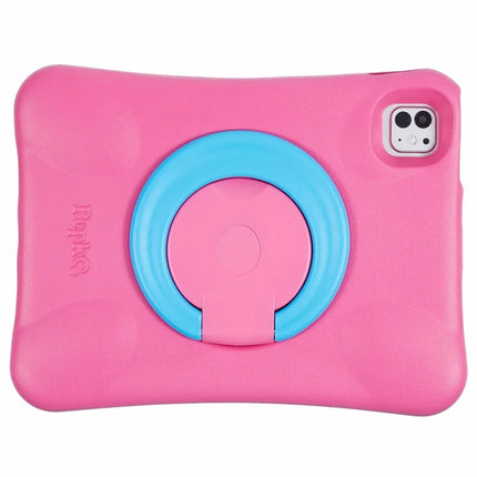 PEPKOO For iPad Pro 11 (2024) Shockproof Tablet Case 360-Degree Rotatable PC Kickstand EVA Protective Cover