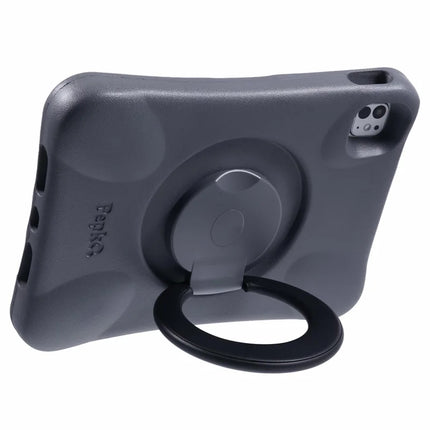 PEPKOO For iPad Pro 11 (2024) Shockproof Tablet Case 360-Degree Rotatable PC Kickstand EVA Protective Cover