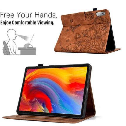 For Lenovo Tab P11 Gen 2 TB-350 / Xiaoxin Pad Plus (2023) Case Card Holder Leather Tablet Cover