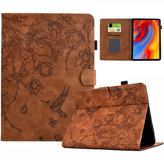 For Amazon Kindle Paperwhite 4 (2018) / 3 (2015) / 2 (2015) / Paperwhite (2015) Case Card Holder Leather Cover - Brown