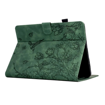 For Amazon Kindle Paperwhite (2021) 6.8 inch Case Flower Bird Imprinted Card Holder Leather Cover