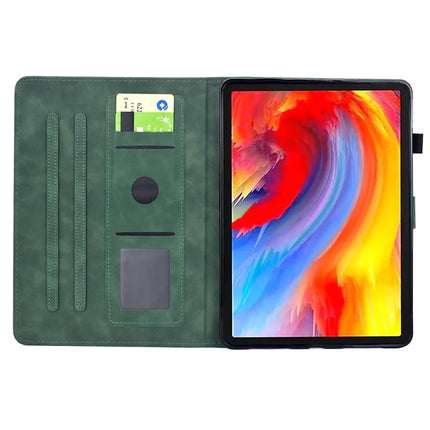 For iPad Pro 11 (2024) Case Flower Bird Imprinted Card Holder Leather Tablet Cover