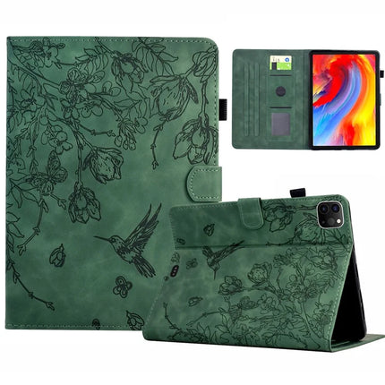 For iPad Air 11 (2024) / Air (2022) / (2020) / iPad Pro 11 (2022) / (2021) / (2020) / (2018) Case Card Holder Leather Tablet Cover - Green