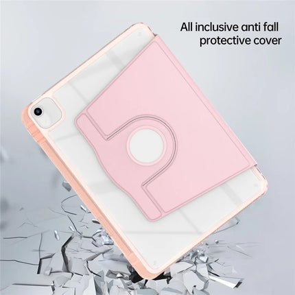 Tablet Case For iPad Air 11 (2024)  /  Pro 11 (2022)  /  (2021)  /  (2020)  /  (2018)  /  Air (2022)  /  (2020) PU+Acrylic+TPU Rotating Clear Cover