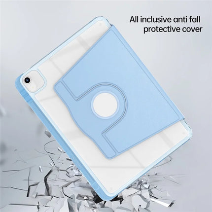 Tablet Case For iPad Air 11 (2024)  /  Pro 11 (2022)  /  (2021)  /  (2020)  /  (2018)  /  Air (2022)  /  (2020) PU+Acrylic+TPU Rotating Clear Cover