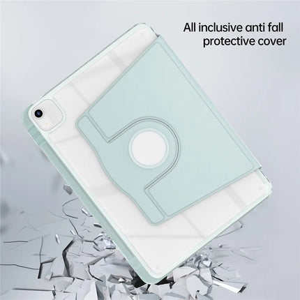 Tablet Case For iPad Air 11 (2024)  /  Pro 11 (2022)  /  (2021)  /  (2020)  /  (2018)  /  Air (2022)  /  (2020) PU+Acrylic+TPU Rotating Clear Cover