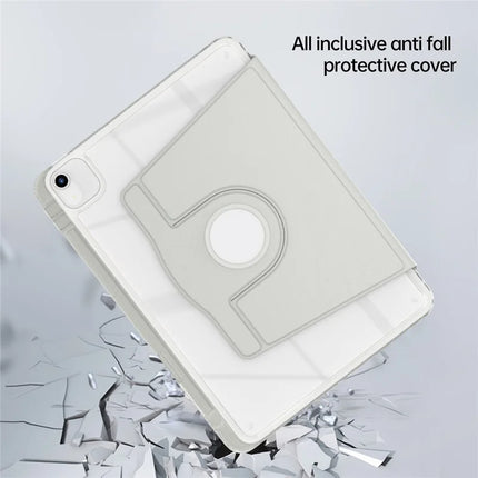 Tablet Case For iPad Air 13 (2024)  /  Pro 12.9 (2022)  /  (2021)  /  (2020) PU Leather+Acrylic+TPU Rotating Clear Cover Auto Wake  /  Sleep