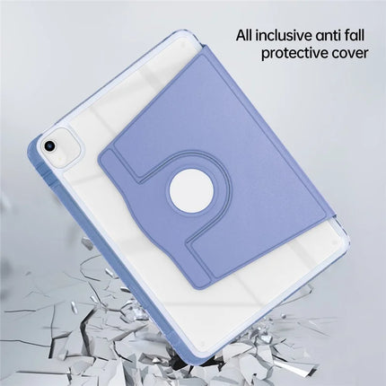 Tablet Case For iPad Air 13 (2024)  /  Pro 12.9 (2022)  /  (2021)  /  (2020) PU Leather+Acrylic+TPU Rotating Clear Cover Auto Wake  /  Sleep