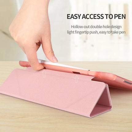 For iPad Pro 11 (2022) / (2021) / (2020) / (2018) Case Origami Stand PU Leather+TPU Tablet Cover with Pen Slot