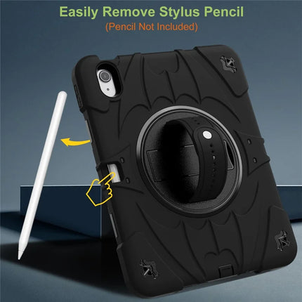 For iPad Air 11 (2024) / iPad Air (2022) / (2020) Case Kickstand Pen Slot Silicone + PC Cover with Strap