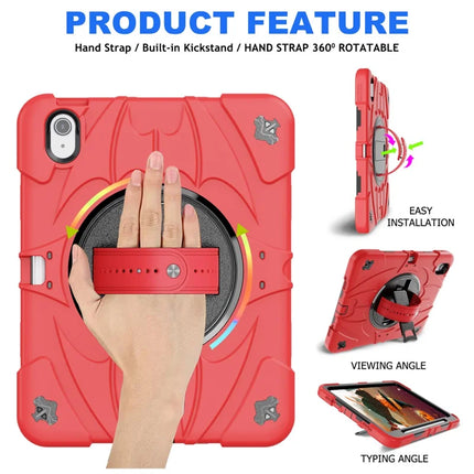For iPad Air 11 (2024) / iPad Air (2022) / (2020) Case Kickstand Pen Slot Silicone + PC Cover with Strap