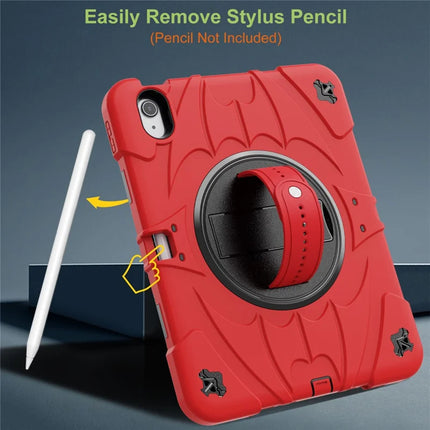 For iPad Air 11 (2024) / iPad Air (2022) / (2020) Case Kickstand Pen Slot Silicone + PC Cover with Strap