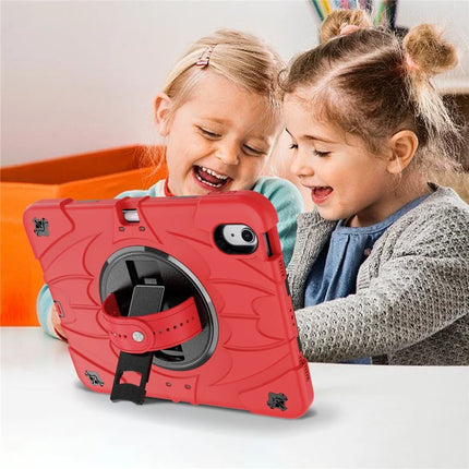 For iPad Air 11 (2024) / iPad Air (2022) / (2020) Case Kickstand Pen Slot Silicone + PC Cover with Strap