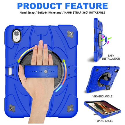 For iPad Air 11 (2024) / iPad Air (2022) / (2020) Case Kickstand Pen Slot Silicone + PC Cover with Strap