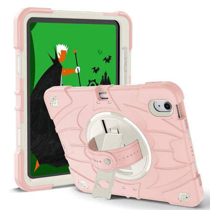 For iPad Air 11 (2024) / iPad Air (2022) / (2020) Case Kickstand Pen Slot Silicone + PC Cover with Strap