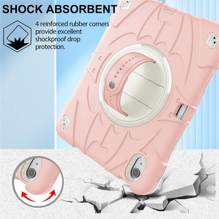 For iPad Air 11 (2024) / iPad Air (2022) / (2020) Case Kickstand Pen Slot Silicone + PC Cover with Strap