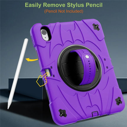 For iPad Air 11 (2024) / iPad Air (2022) / (2020) Case Kickstand Pen Slot Silicone + PC Cover with Strap