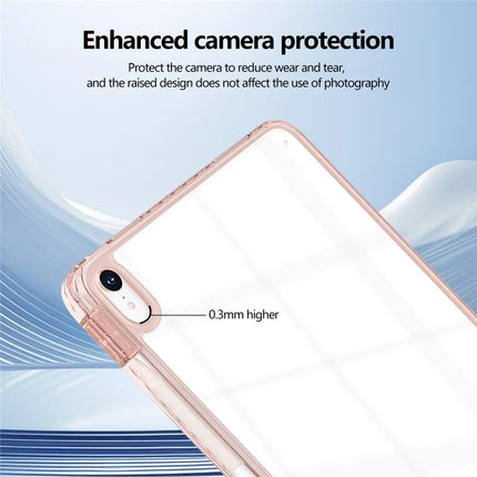 For iPad mini (2024)  /  (2021) Case Clear TPU Tablet Protective Cover with Pen Slot