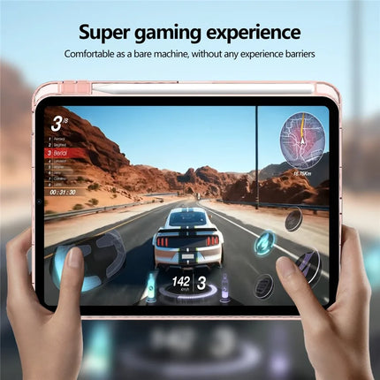 For iPad mini (2024)  /  (2021) Case Clear TPU Tablet Protective Cover with Pen Slot