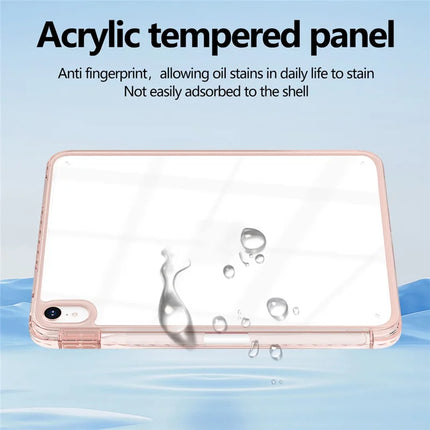 For iPad mini (2024)  /  (2021) Case Clear TPU Tablet Protective Cover with Pen Slot