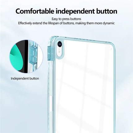 For iPad mini (2024)  /  (2021) Case Clear TPU Tablet Protective Cover with Pen Slot