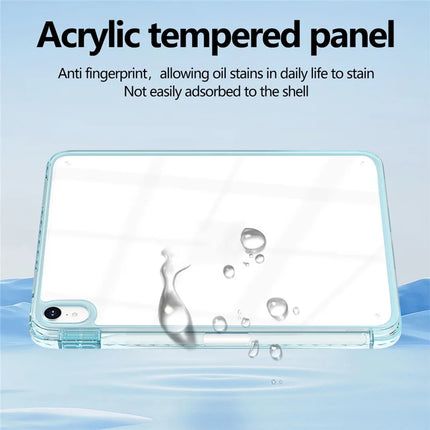 For iPad mini (2024)  /  (2021) Case Clear TPU Tablet Protective Cover with Pen Slot